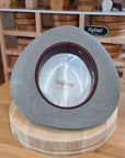 LEIFUR Adventure FEDORA | RABBIT DELUXE WESTERN FELT | ASH GRAY COLOR | SIZE 60, US 7 1/2