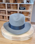 LEIFUR Adventure FEDORA | RABBIT DELUXE WESTERN FELT | ASH GRAY COLOR | SIZE 60, US 7 1/2