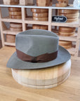 LEIFUR Adventure FEDORA | RABBIT DELUXE WESTERN FELT | GRANITE COLOR | SIZE 58, US 7 1/4