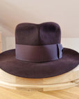 LEIFUR FEDORA | 100X BEAVER | OXBLOOD | SIZE 58, US 7 1/4