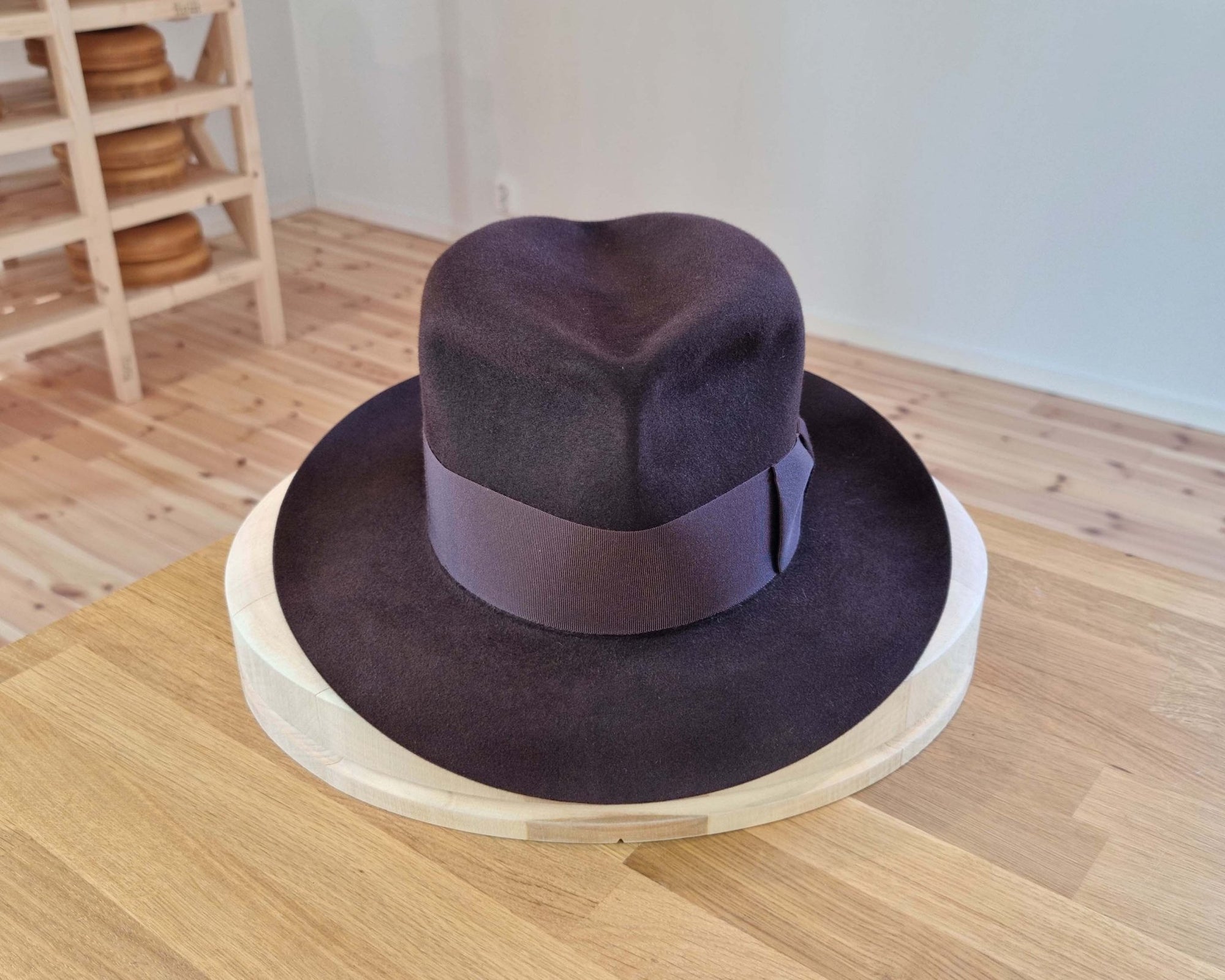 LEIFUR FEDORA | 100X BEAVER | OXBLOOD | SIZE 58, US 7 1/4