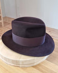 LEIFUR FEDORA | 100X BEAVER | OXBLOOD | SIZE 58, US 7 1/4