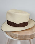 LEIFUR FEDORA | HAND WOVEN ECUADORIAN STRAW | NATURAL COLOR | SIZE 60, US 7 1/2