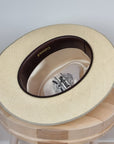 LEIFUR FEDORA | HAND WOVEN ECUADORIAN STRAW | NATURAL COLOR | SIZE 60, US 7 1/2