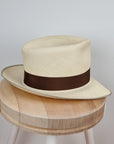 LEIFUR FEDORA | HAND WOVEN ECUADORIAN STRAW | NATURAL COLOR | SIZE 60, US 7 1/2