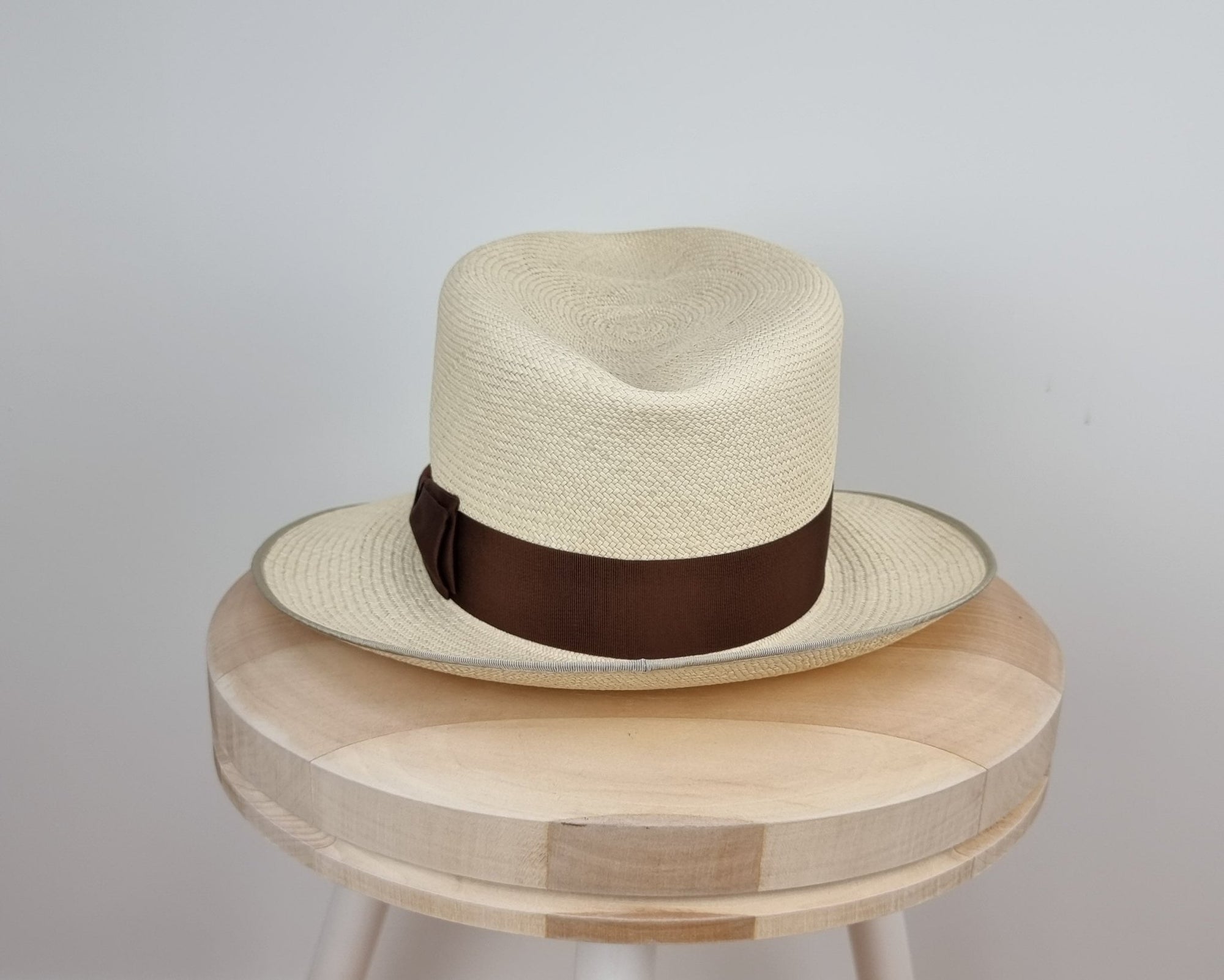 LEIFUR FEDORA | HAND WOVEN ECUADORIAN STRAW | NATURAL COLOR | SIZE 60, US 7 1/2