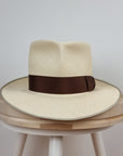 LEIFUR FEDORA | HAND WOVEN ECUADORIAN STRAW | NATURAL COLOR | SIZE 60, US 7 1/2