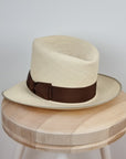 LEIFUR FEDORA | HAND WOVEN ECUADORIAN STRAW | NATURAL COLOR | SIZE 60, US 7 1/2