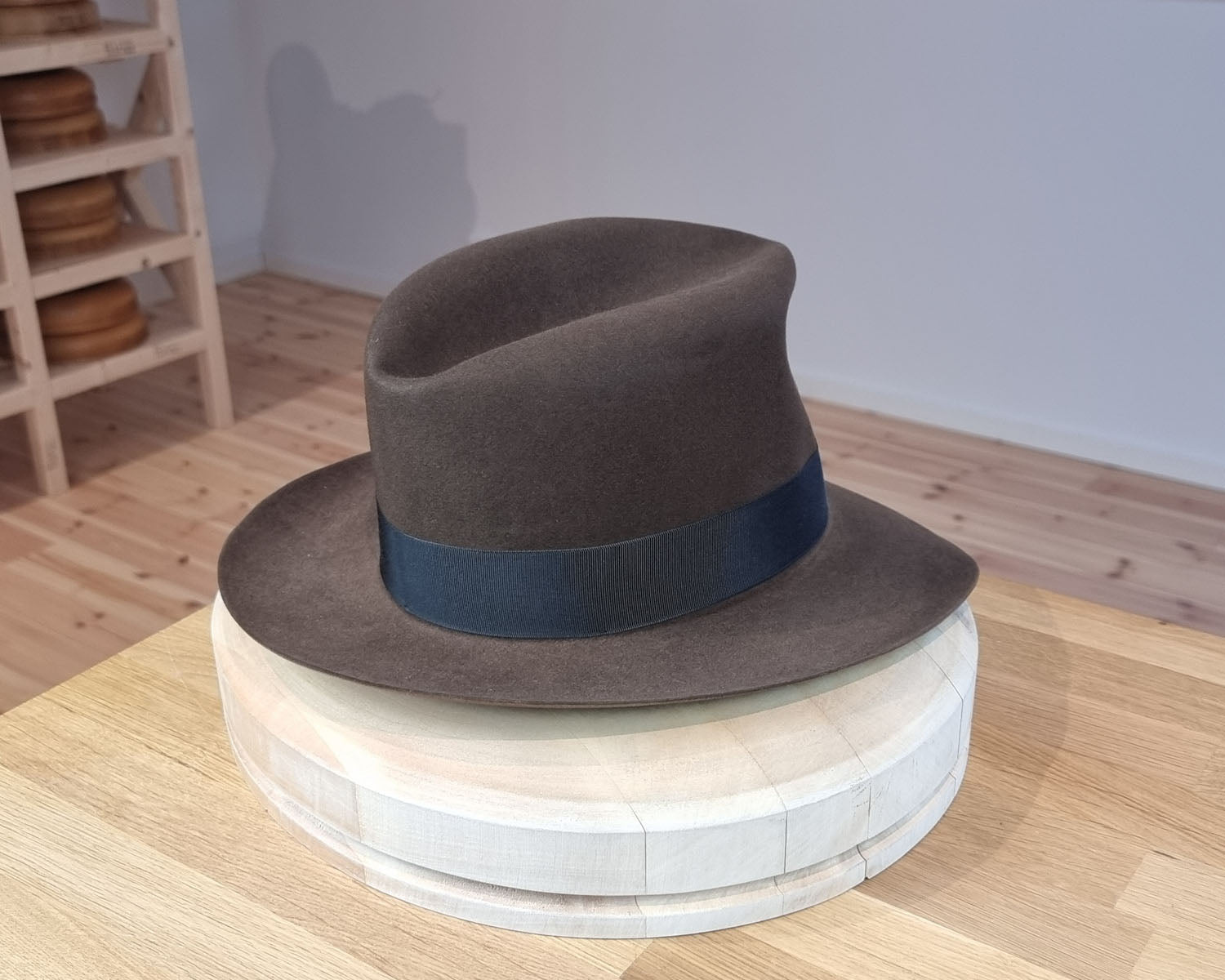 LEIFUR Lucky FEDORA | 100X BEAVER | SABLE BROWN | US 7 1/2, EU 60