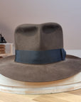LEIFUR Lucky FEDORA | 100X BEAVER | SABLE BROWN | US 7 1/2, EU 60