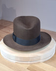 LEIFUR Lucky FEDORA | 100X BEAVER | SABLE BROWN | US 7 1/2, EU 60