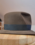 LEIFUR Lucky FEDORA | 100X BEAVER | SABLE BROWN | US 7 1/4, EU 58