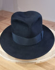 LEIFUR Lucky FEDORA | 50X BEAVER BLEND | BLACK | SIZE 56, US 7