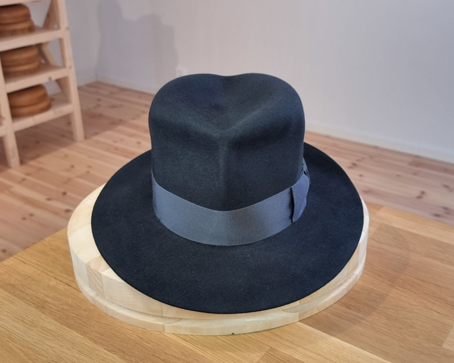 LEIFUR Lucky FEDORA | 50X BEAVER BLEND | BLACK | SIZE 57, US 7 1/8