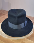 LEIFUR Lucky FEDORA | 50X BEAVER BLEND | BLACK | SIZE 57, US 7 1/8