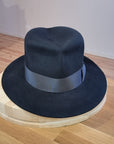 LEIFUR Lucky FEDORA | 50X BEAVER BLEND | BLACK | SIZE 57, US 7 1/8