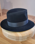 LEIFUR Lucky FEDORA | 50X BEAVER BLEND | BLACK | SIZE 57, US 7 1/8