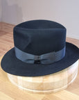 LEIFUR Lucky FEDORA | 50X BEAVER BLEND | BLACK | SIZE 57, US 7 1/8