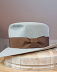 LEIFUR Lucky FEDORA | 50X BEAVER BLEND | DOVE GRAY COLOR | SIZE 59, US 7 3/8