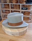 LEIFUR Lucky FEDORA | 50X BEAVER BLEND | DOVE GRAY COLOR | SIZE 61, US 7 5/8