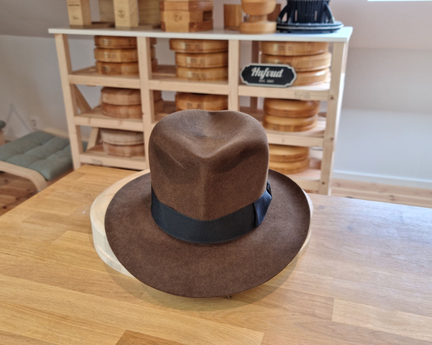 LEIFUR Lucky FEDORA | 50X BEAVER BLEND | SABLE BROWN | SIZE 58, US 7 1/4