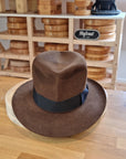 LEIFUR Lucky FEDORA | 50X BEAVER BLEND | SABLE BROWN | SIZE 58, US 7 1/4