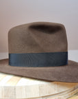 LEIFUR Lucky FEDORA | 50X BEAVER BLEND | SABLE BROWN | SIZE 58, US 7 1/4