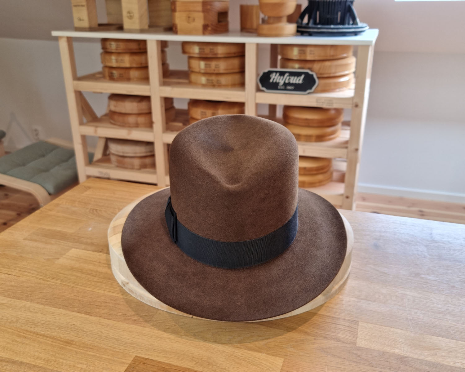 LEIFUR Lucky FEDORA | 50X BEAVER BLEND | SABLE BROWN | SIZE 58, US 7 1/4