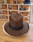 LEIFUR Lucky FEDORA | 50X BEAVER BLEND | SABLE BROWN | SIZE 58, US 7 1/4