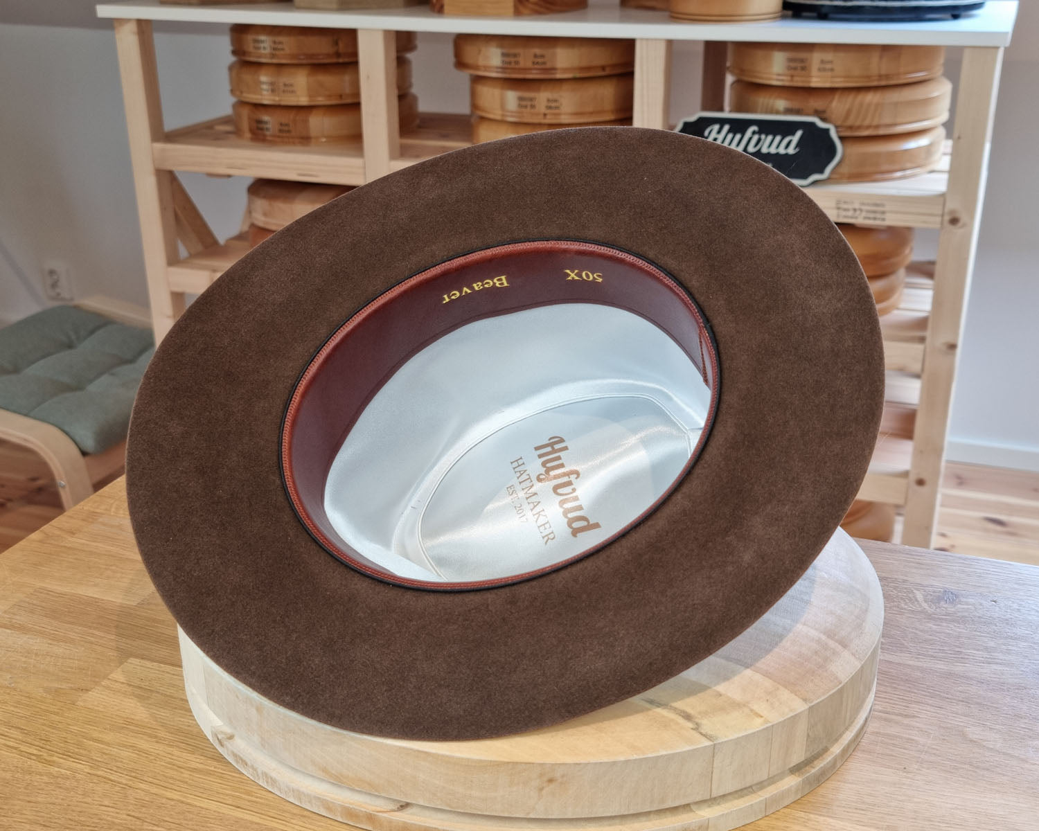 LEIFUR Lucky FEDORA | 50X BEAVER BLEND | SABLE BROWN | SIZE 58, US 7 1/4