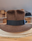 LEIFUR Lucky FEDORA | 50X BEAVER BLEND | SABLE BROWN | SIZE 59, US 7 3/8