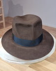 LEIFUR Lucky FEDORA | 50X BEAVER BLEND | SABLE BROWN | SIZE 59, US 7 3/8