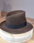 LEIFUR Lucky FEDORA | 50X BEAVER BLEND | SABLE BROWN | SIZE 59, US 7 3/8