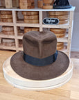 LEIFUR Lucky FEDORA | 50X BEAVER BLEND | SABLE BROWN | SIZE 59, US 7 3/8