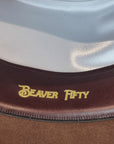 LEIFUR Lucky FEDORA | BEAVER FIFTY | SABLE BROWN | SIZE 59, US 7 3/8