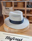 LEIFUR Lucky FEDORA | NUTRIA | PLAYA COLOR | SIZE 58, US 7 1/4 - Hufvud