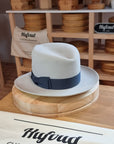 LEIFUR Lucky FEDORA | NUTRIA | PLAYA COLOR | SIZE 58, US 7 1/4 - Hufvud