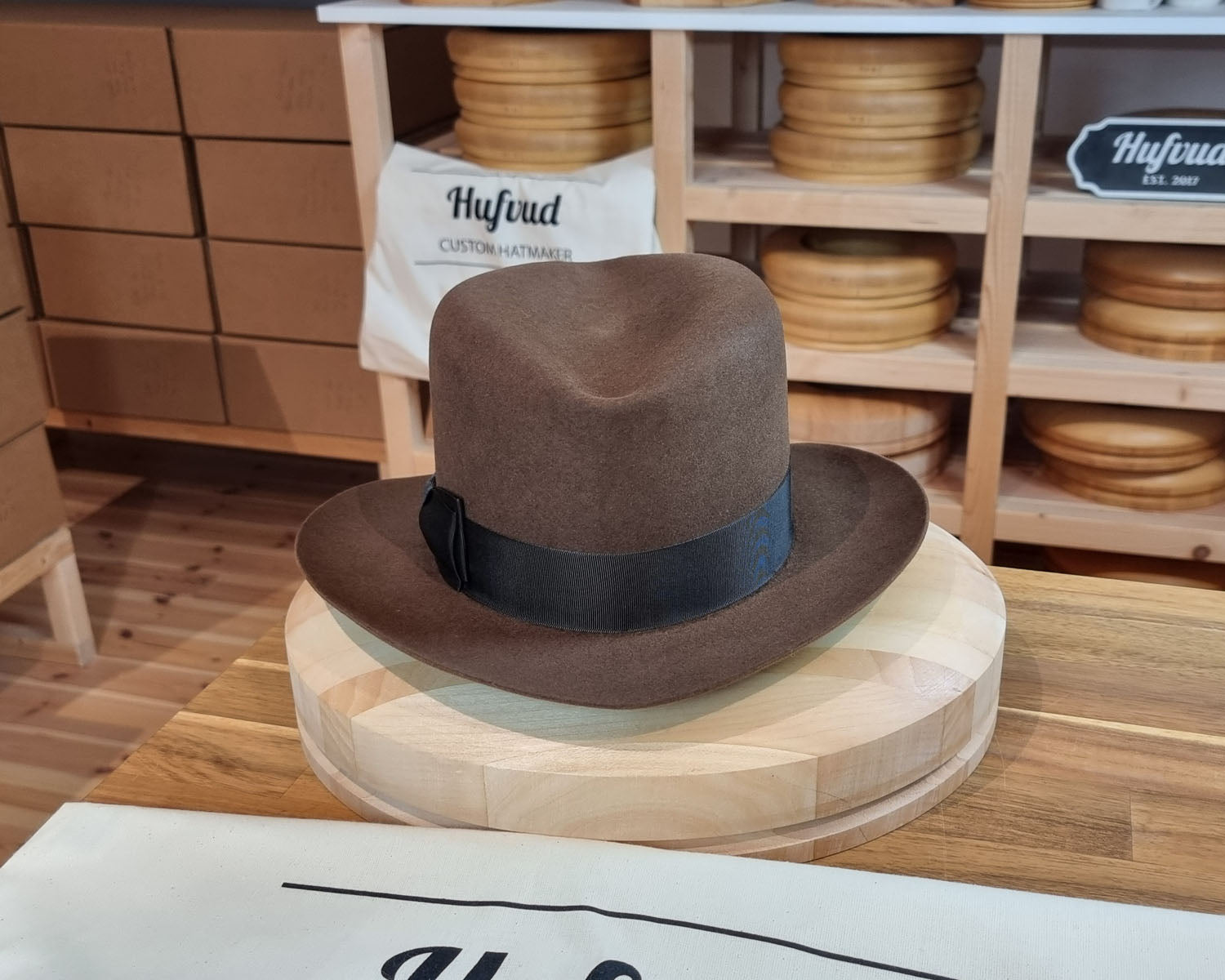 LEIFUR Lucky FEDORA | RABBIT &amp; HARE DELUXE BLEND | MULTIPLE SIZE AVAILABLE - Hufvud