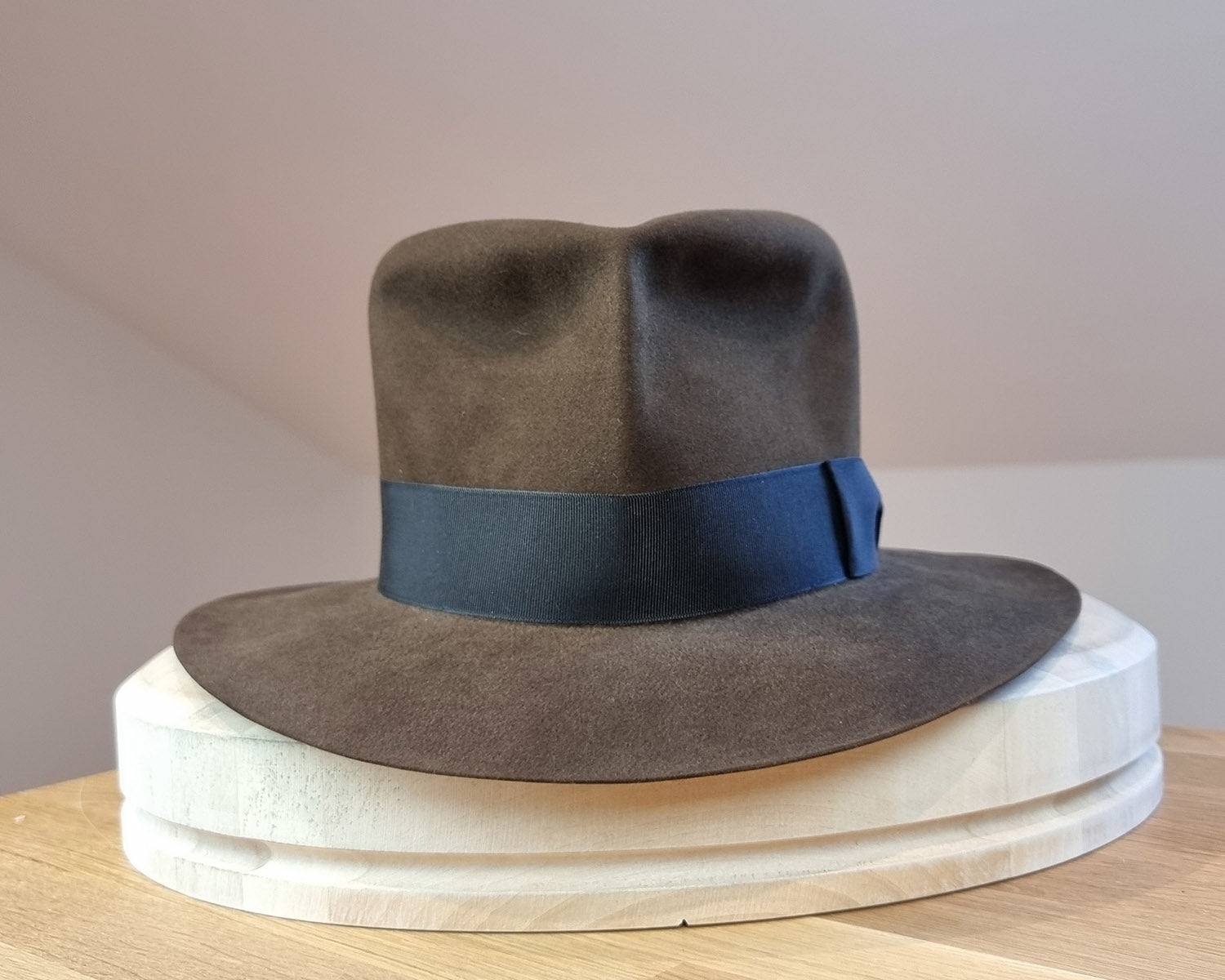 LEIFUR Lucky FEDORA | SABLE BROWN | 100X BEAVER | SIZE 59, US 7 3/8