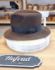LEIFUR Lucky FEDORA | SABLE BROWN | 30X BEAVER BLEND | SIZE 59, US 7 3/8