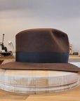 LEIFUR Lucky FEDORA | SABLE BROWN | 30X BEAVER BLEND | SIZE 59, US 7 3/8