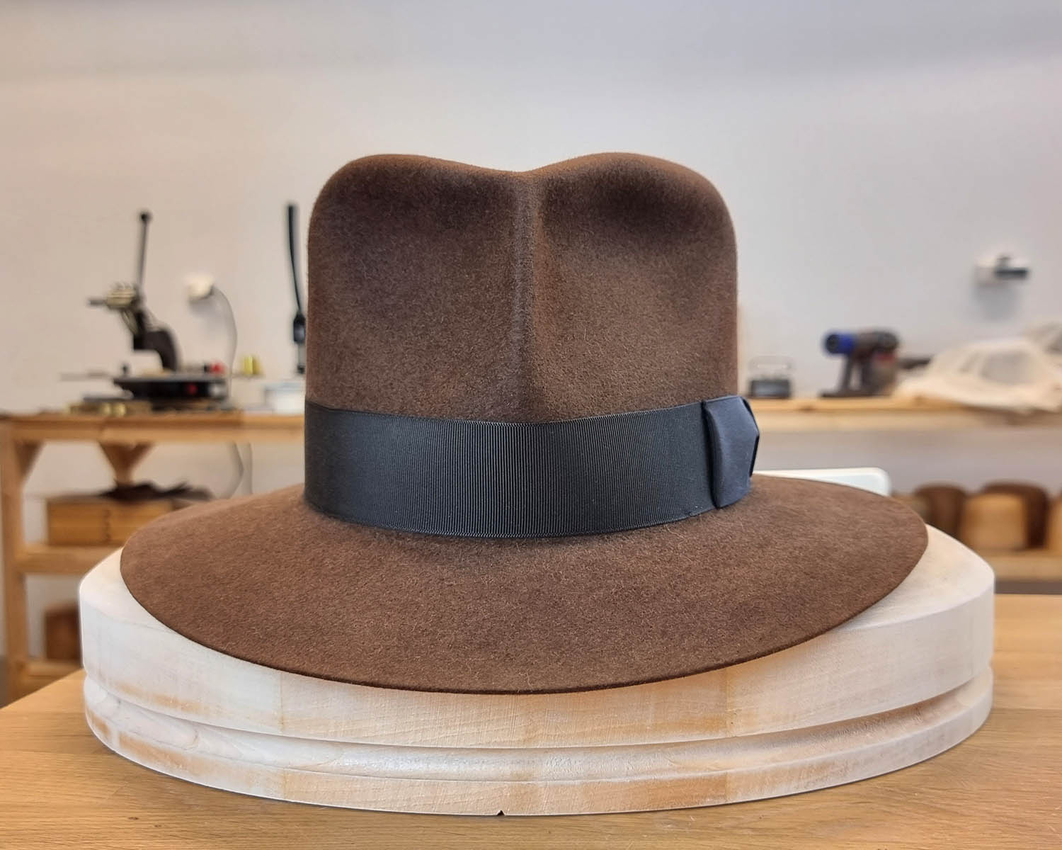 LEIFUR Lucky FEDORA | SABLE BROWN | 30X BEAVER BLEND | SIZE 59, US 7 3/8