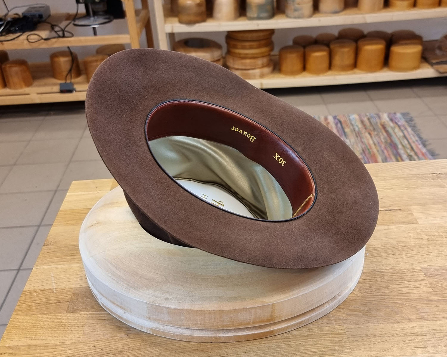 LEIFUR Lucky FEDORA | SABLE BROWN | 30X BEAVER BLEND | SIZE 60, US 7 1/2