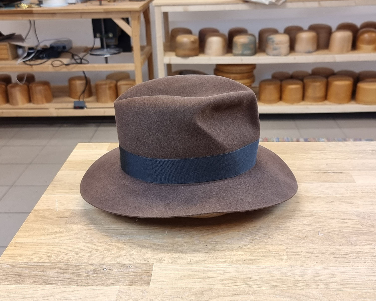 LEIFUR Lucky FEDORA | SABLE BROWN | 30X BEAVER BLEND | SIZE 60, US 7 1/2