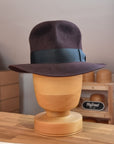 LEIFUR Raven Crown FEDORA | BEAVER FIFTY | OXBLOOD COLOR | MULTIPLE SIZE AVAILABLE - Hufvud