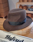LEIFUR Raven Crown FEDORA | RABBIT & HARE DELUXE BLEND | MULTIPLE SIZE AVAILABLE - Hufvud