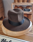 LEIFUR Raven Crown FEDORA | RABBIT & HARE DELUXE BLEND | MULTIPLE SIZE AVAILABLE - Hufvud