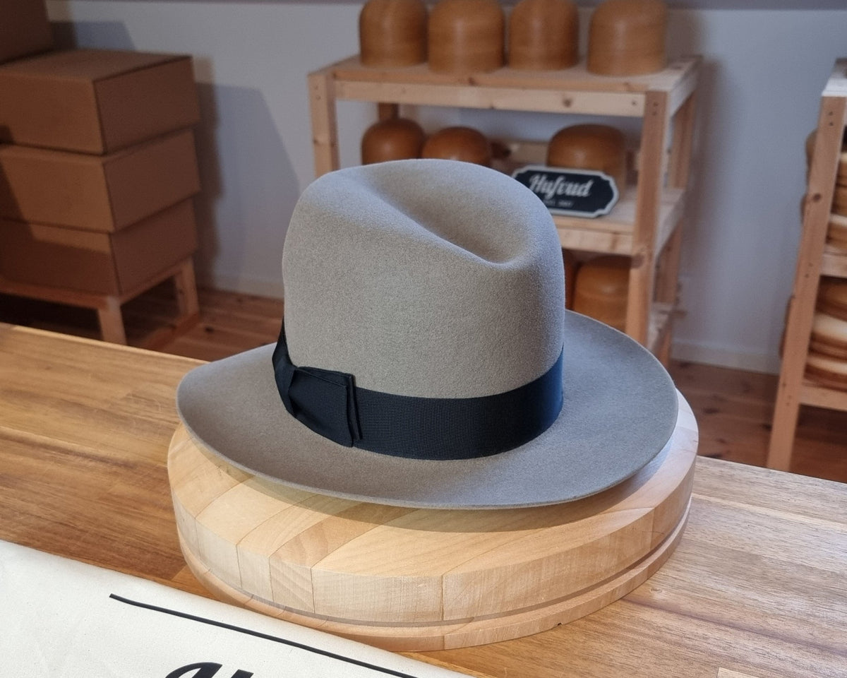 LEIFUR Raven Crown FEDORA | RABBIT & HARE DELUXE BLEND | MULTIPLE SIZE AVAILABLE - Hufvud