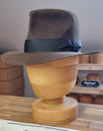 LEIFUR Raven Crown FEDORA | RABBIT & HARE DELUXE BLEND | MULTIPLE SIZE AVAILABLE - Hufvud