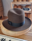 LEIFUR Raven Crown FEDORA | RABBIT & HARE DELUXE BLEND | MULTIPLE SIZE AVAILABLE - Hufvud